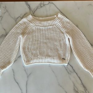 Chunky soft wide neck sweater